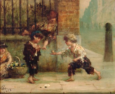 Jouer avec une toupie - Albert Snr. Ludovici